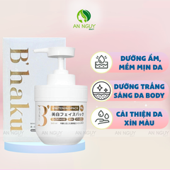 Kem Ủ Trắng B’haku Whitening Pack Dưỡng Sáng, Làm Dịu Phục Hồi Da Cháy Nắng 360ml