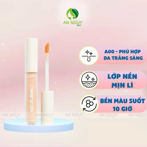 Che Khuyết Điểm Lemonade Matte Addict Concealer Kiềm Dầu, Bền Màu 3gr