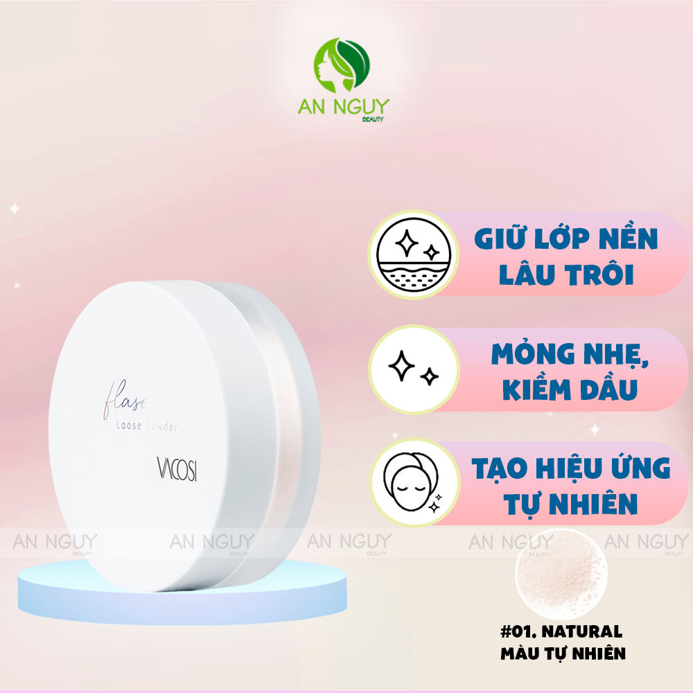 Phấn Phủ Bột Siêu Mịn Vacosi  Flaso Loose Powder VP11 6g