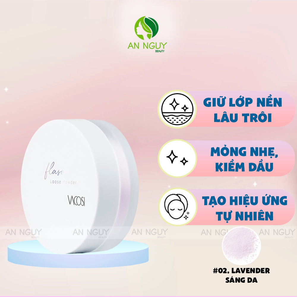 Phấn Phủ Bột Siêu Mịn Vacosi  Flaso Loose Powder VP11 6g