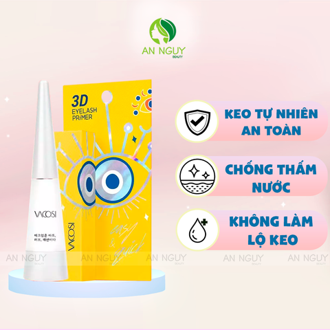 Keo Dán Mi Vacosi Natural Studio Eyelash 3D Primer 8ml