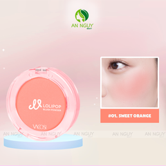 Phấn Má Hồng Vacosi Lolipop All Day Blush Powder VP14 Phấn Mịn, Trang Điểm Tự Nhiên 5.6g