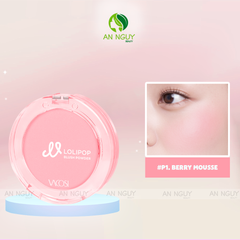 Phấn Má Hồng Vacosi Lolipop All Day Blush Powder VP14 Phấn Mịn, Trang Điểm Tự Nhiên 5.6g