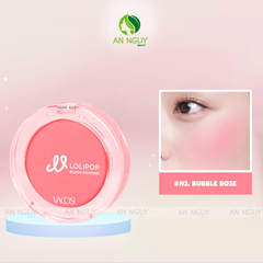 Phấn Má Hồng Vacosi Lolipop All Day Blush Powder VP14 Phấn Mịn, Trang Điểm Tự Nhiên 5.6g