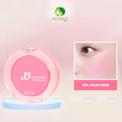 Phấn Má Hồng Vacosi Lolipop All Day Blush Powder VP14 Phấn Mịn, Trang Điểm Tự Nhiên 5.6g