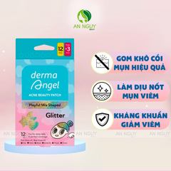 Miếng Dán Mụn Derma Angel Acne Beauty Patch Vui Nhộn 12+3 Miếng