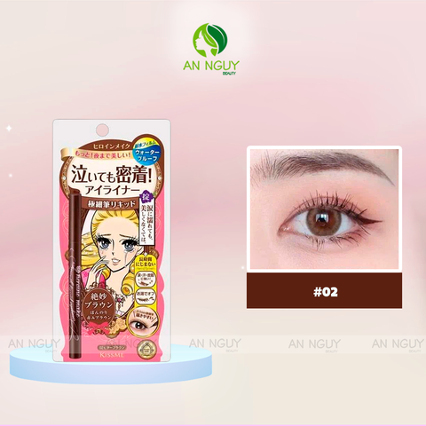 Bút Kẻ Mắt Nước Kissme Heroine Make Smooth Liquid Eyeliner Super Keep Siêu Mượt Không Trôi
