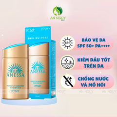 Sữa Chống Nắng Anessa Perfect UV Sunscreen Skincare Milk SPF50+ PA++++ Dưỡng Da Kiềm Dầu