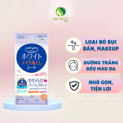 Khăn Ướt Tẩy Trang Kose Softymo Makeup Remover Sheet 12 Miếng