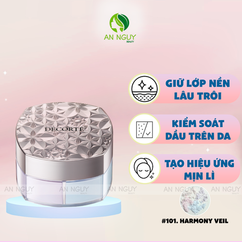 Phấn Phủ 4 Ô Decorté Loose Powder Kiềm Dầu, Che Phủ Mịn Màng 7g