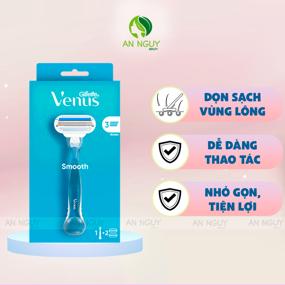 Dao Cạo Nữ Gillette Venus (1 Cán + 2 Lưỡi)