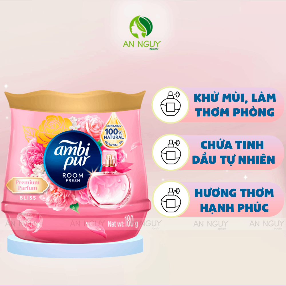 Sáp Thơm Phòng Ambi Pur Room Fresh Premium Parfum Hương Nước Hoa 180g