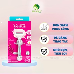 Dao Cạo Nữ Gillette Venus (1 Cán + 2 Lưỡi)