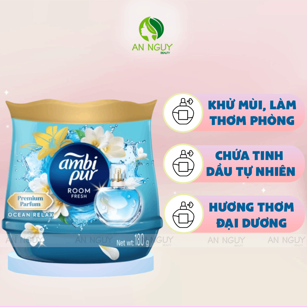 Sáp Thơm Phòng Ambi Pur Room Fresh Premium Parfum Hương Nước Hoa 180g