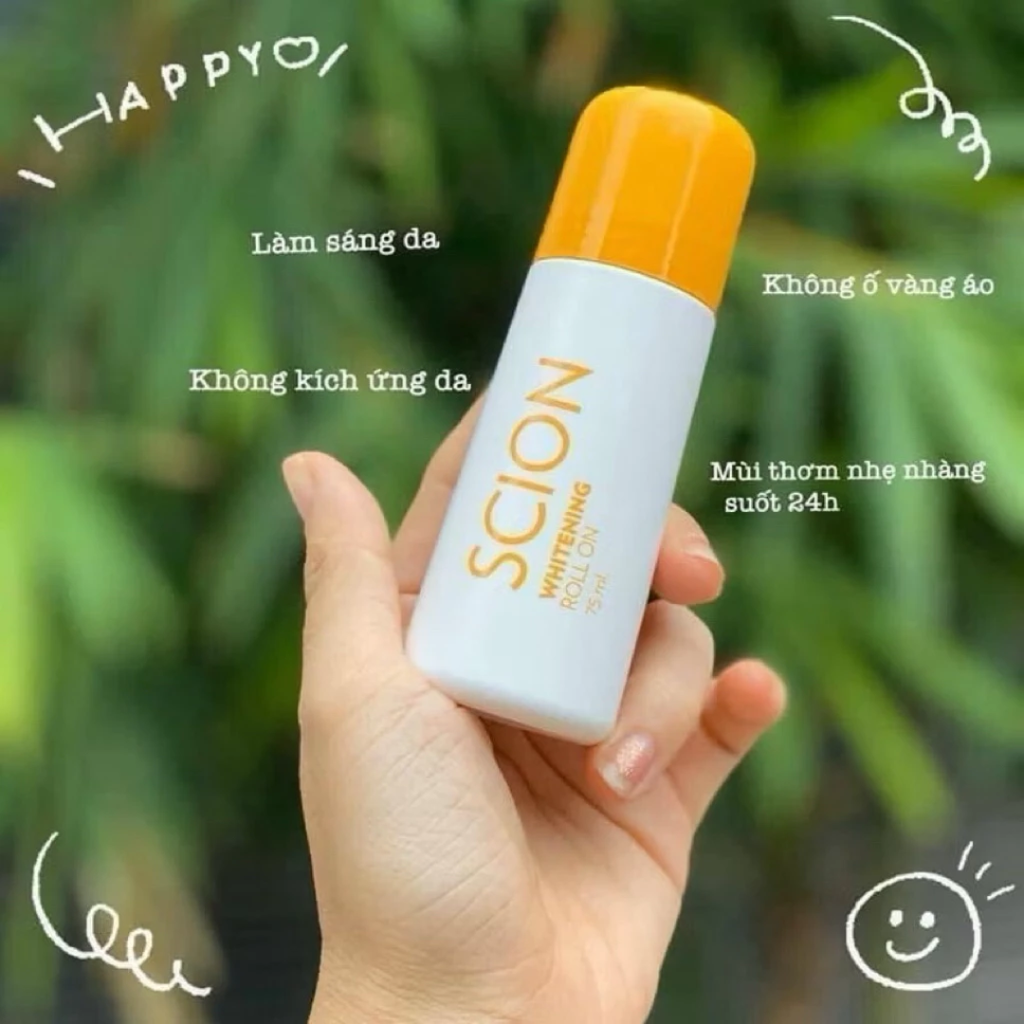 Lăn Khử Mùi Scion Brightening Roll On Làm Sáng Da, Giảm Mùi Mồ Hôi 75ml