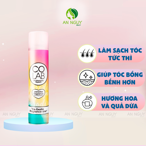 Dầu Gội Khô Colab Dry Shampoo 200ml