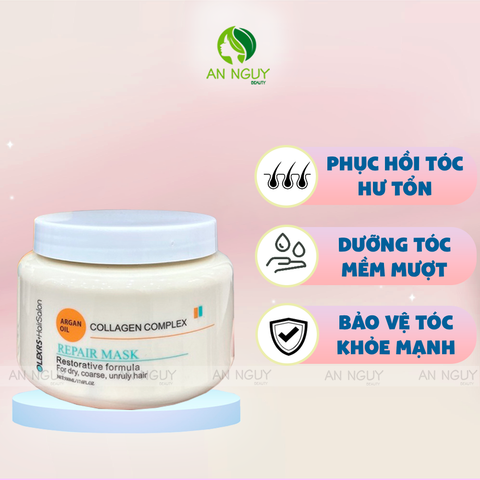 Kem Ủ Tóc Olexrs Collagen Complex Repair Mask Phục Hồi Tóc Hư Tổn 500ml