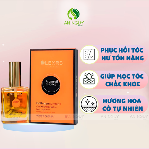 Tinh Dầu Dưỡng Tóc Olexrs + Hair Salon Collagen Complex Hair Repair Oil 80ml