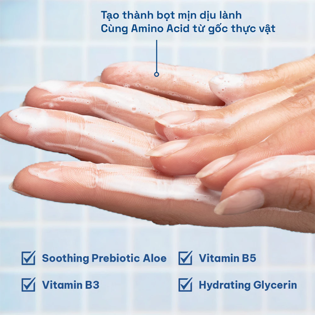 Sữa Rửa Mặt Cetaphil Hydrating Foaming Cream Cleanser Tạo Bọt Dịu Lành Cho Da Khô, Nhạy Cảm