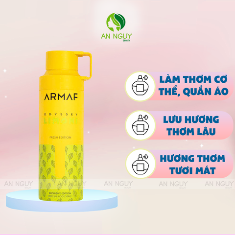 Xịt Thơm Toàn Thân Armaf Odyssey Edition Perfume Body Spray 200ml
