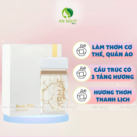 Nước Hoa Armaf Unisex Perle D'Or EDP Spray 75ml