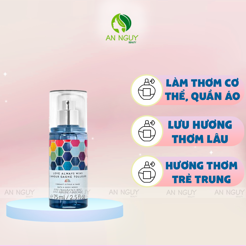 Xịt Thơm Bath & Body Works Fine Fragrance Mist Fine Bruine Parfumee 75ml (Hàng Công Ty)
