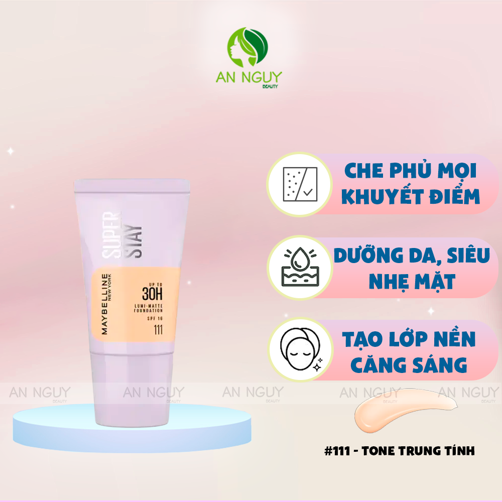 Kem Nền Bắt Sáng Maybelline Superstay Lumi-Matte 30H Foundation
