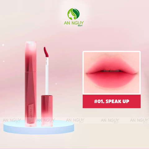 Son Kem Nhung 3CE Stylenanda Velvet Lip Tint Plush Lên Màu Chuẩn, Mịn Lì