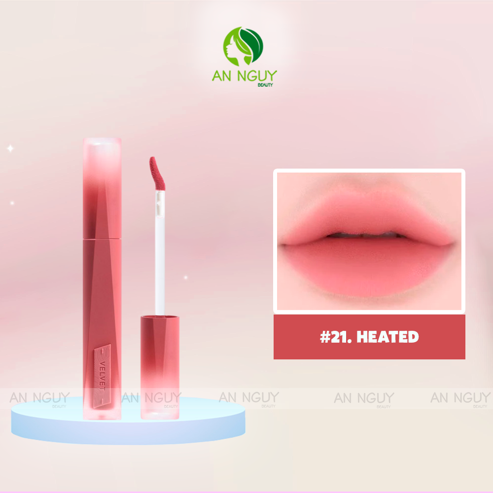 Son Kem Nhung 3CE Stylenanda Velvet Lip Tint Plush Lên Màu Chuẩn, Mịn Lì 4g