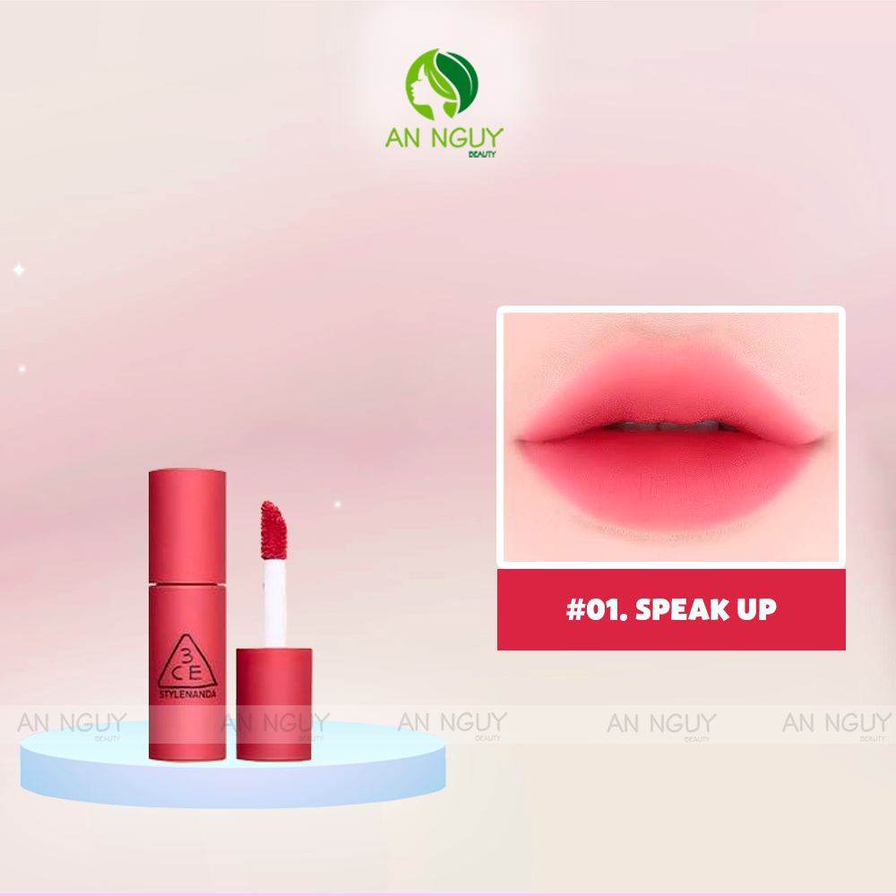 Son Kem Nhung 3CE Stylenanda Velvet Lip Tint Plush Lên Màu Chuẩn, Mịn Lì 4g
