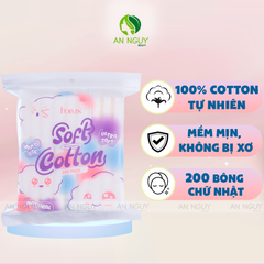 Bông Tẩy Trang Cao Cấp Horus Rectangular Soft Cotton Pad 200 Miếng