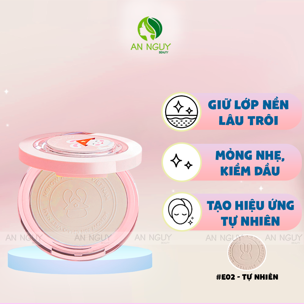 Phấn Phủ Dạng Nén Menow Rabbit Compact Powder 8.5g (Vietnam Edition)
