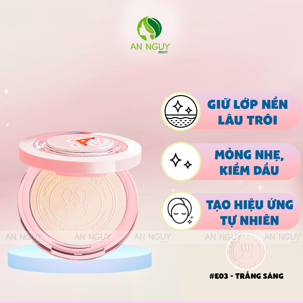 Phấn Phủ Dạng Nén Menow Rabbit Compact Powder 8.5g (Vietnam Edition)