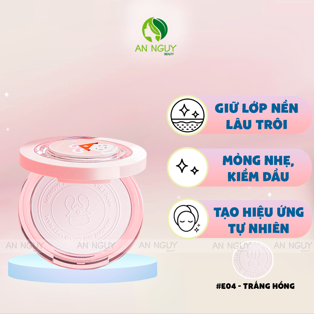 Phấn Phủ Dạng Nén Menow Rabbit Compact Powder 8.5g (Vietnam Edition)