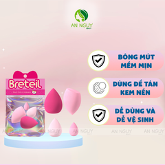 Bông Mút Trang Điểm Breteil Beauty Tools As Companions (4 Mút)