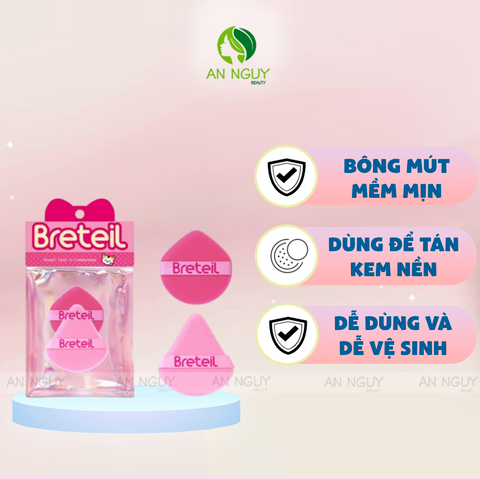 Set 2 Bông Phấn Trang Điểm Breteil Beauty Tools As Companions
