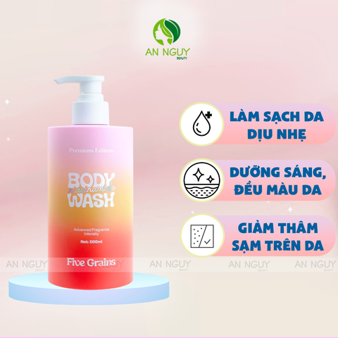 Sữa Tắm Five Grains Niacinamide Body Wash Sáng Da Hương Nước Hoa 500ml (Premium Edition)