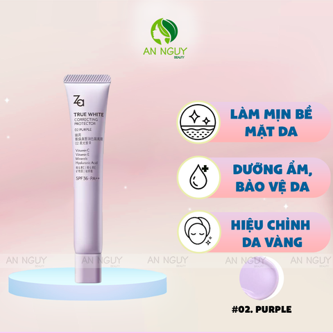Kem Lót ZA True White Correcting SPF36 PA++ 35g