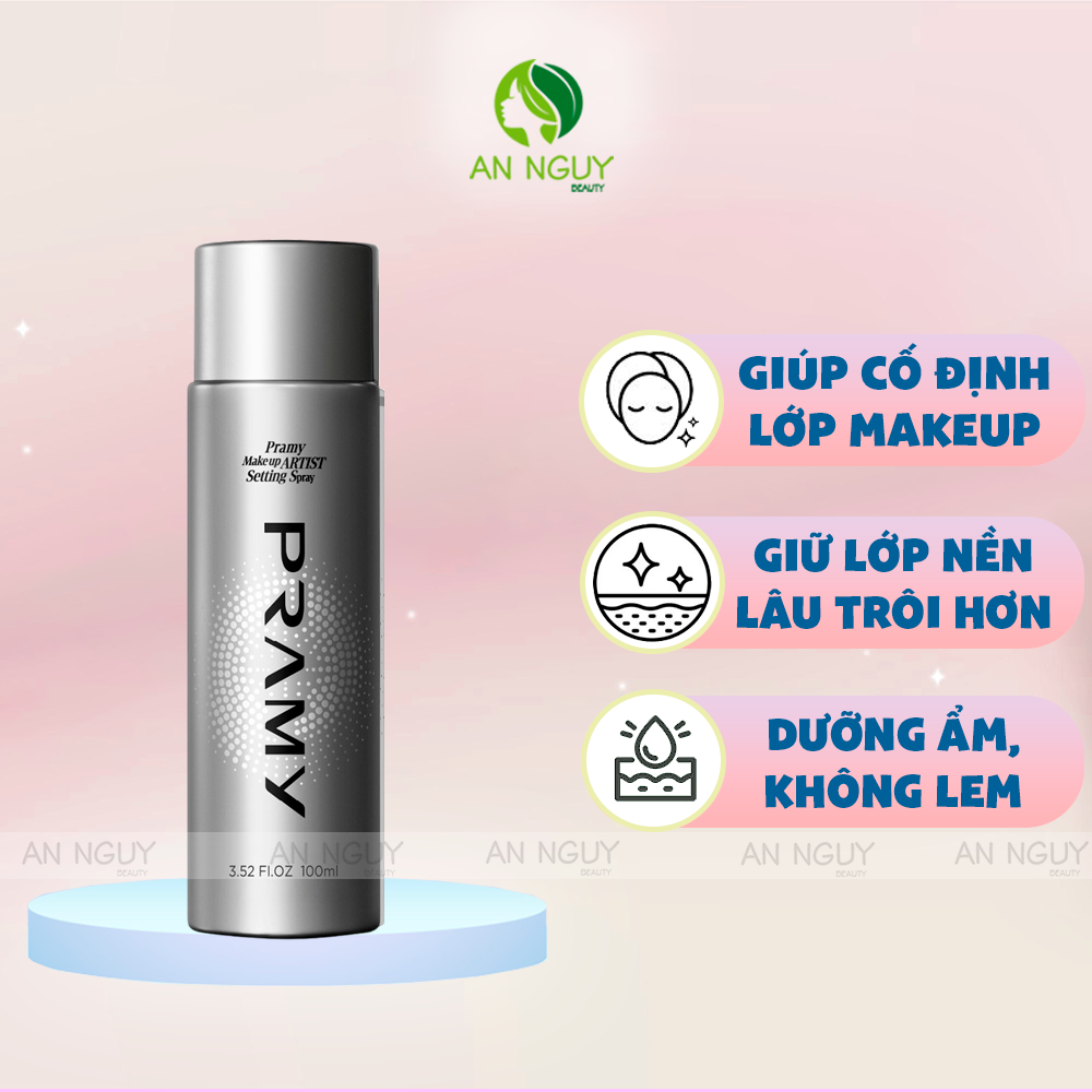 Xịt Khóa Nền Pramy Makeup Setting Spray Cấp Ẩm