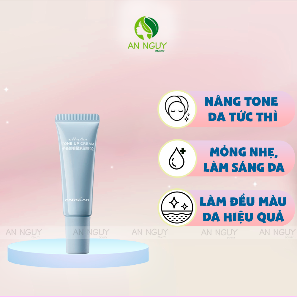 Kem Nâng Tông Da Carslan All-Star Tone Up Cream Giúp Da Che Khuyết Điểm 5g