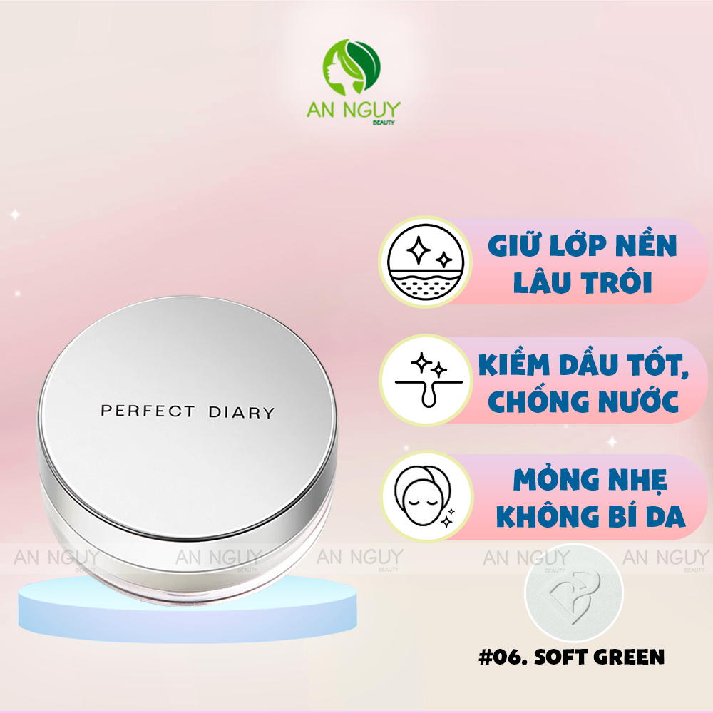 Phấn Phủ Dạng Bột Perfect Diary Weightless Soft-Velvet Blurring Loose Powder Kiềm Dầu 7g