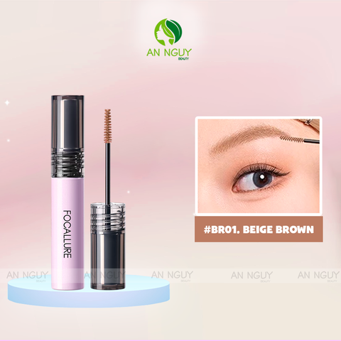 Mascara Chải Chân Mày Dạng Gel Focallure Eyebrow Gel Tự Nhiên Chống Thấm Nước 24h 5g