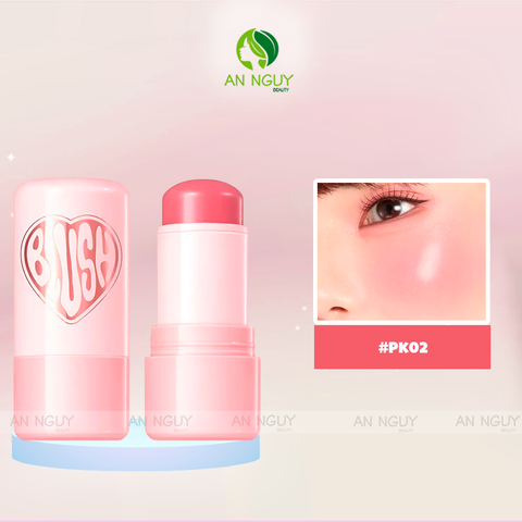 Má Hồng Kem Pinkflash Dewy Blush Stick Màu Chuẩn Tạo Hiệu Ứng Tự Nhiên 3.5g