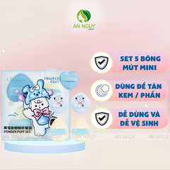 Set 5 Miếng Mút Mini Trang Điểm Gecomo Powoder Puff