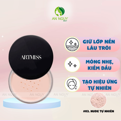 Phấn Phủ Artmiss Transparent Matte Powder Kiểm Soát Dầu Nhờn Giữ Lớp Nền Lâu Trôi 30g
