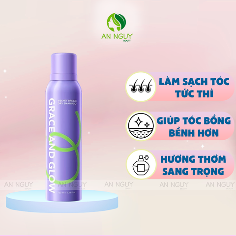 Dầu Gội Khô Grace And Glow Dry Shampoo Làm Phồng Tóc, Kiểm Soát Dầu 150ml