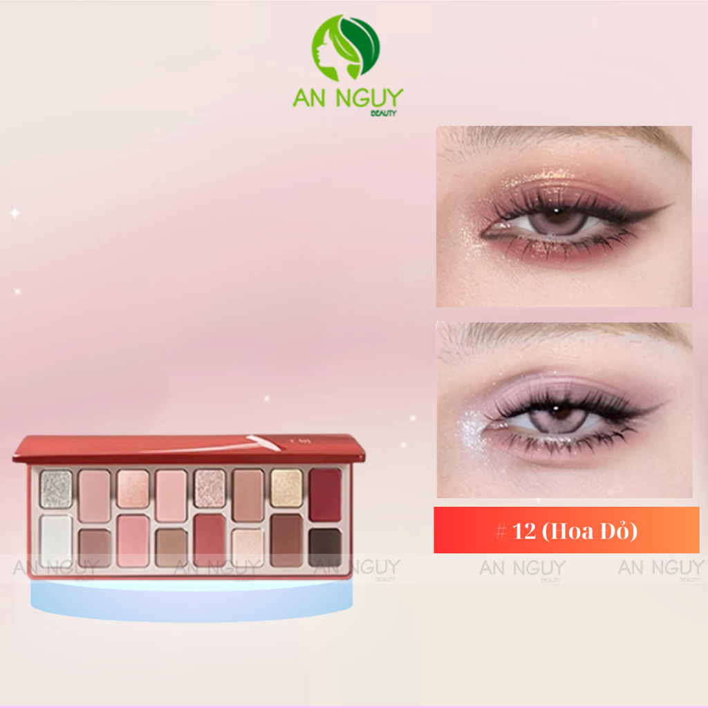 Bảng Phấn Mắt 16 Ô Qianyan Cheeryep True Colors Staring 14.5g
