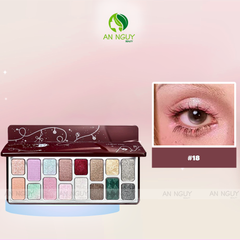 Bảng Phấn Mắt 16 Ô Qianyan Cheeryep True Colors Staring 14.5g
