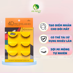 Lông Mi Giả Chuyên Nghiệp 4D Vacosi Pro Eyelashes 3 Cặp