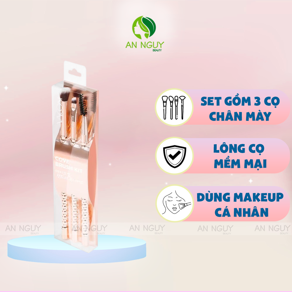 Bộ Cọ Trang Điểm Vacosi Flawless Face Brush Kit (Phiên Bản Golden Dragon)